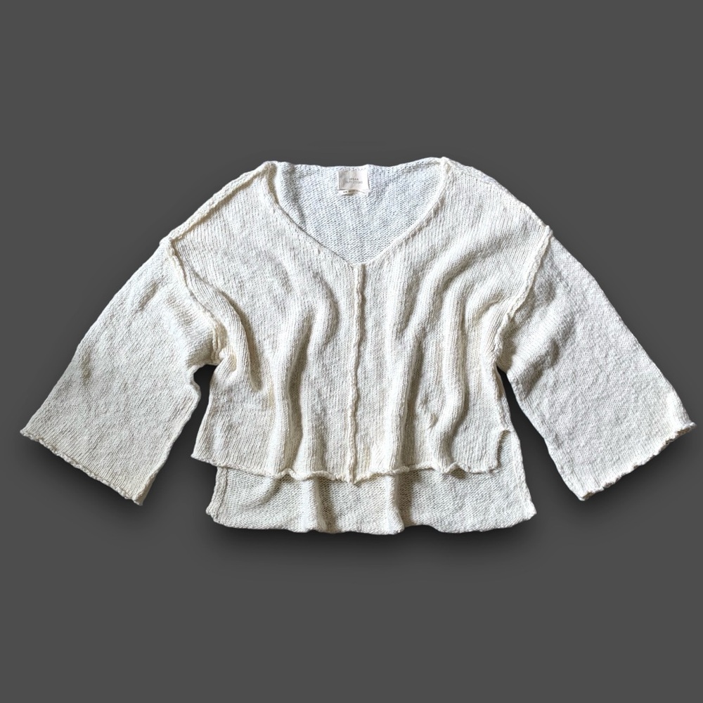 u r b a n :: Slouchy Raw Exposed Seam Knit Sweater - Picture 4 of 13